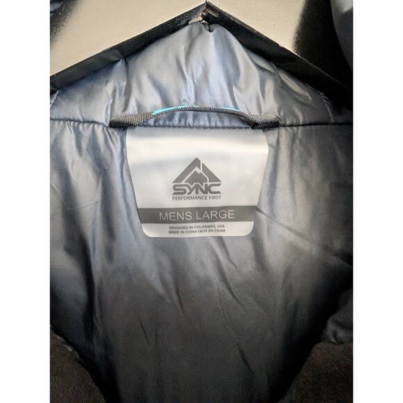 SYNC Timberline Jacket Men Large Black Performance Long Sleeve Hooded Zip Up NWT - Picture 3 of 7